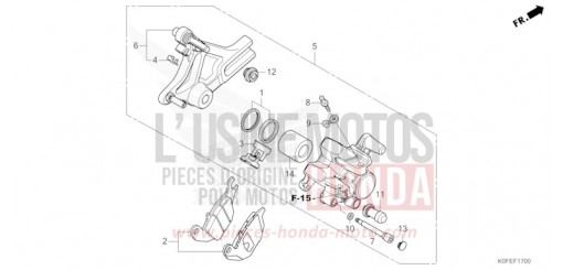 REAR BRAKE CALIPER Z125MAN de 2022